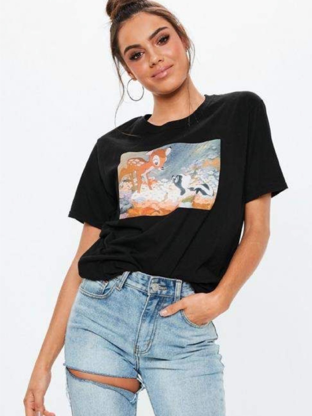 Misguided x Disney Bambi Graphic Tee